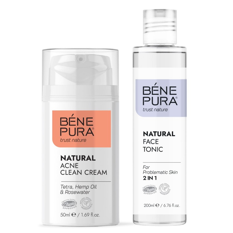 Crema Facial Anti-Acné y Tónico Facial para Pieles Problemáticas - GMC