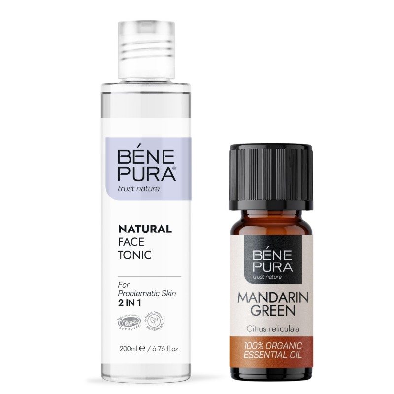 Tónico Facial para Pieles Problemáticas y Bio Aceite esencial de Mandarina - GMC