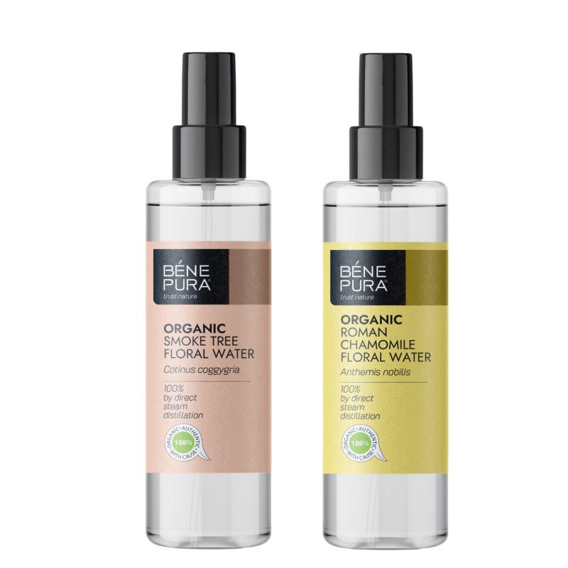 Bio Agua floral de Árbol de Humo y Bio Agua floral de Manzanilla Romana - GMC