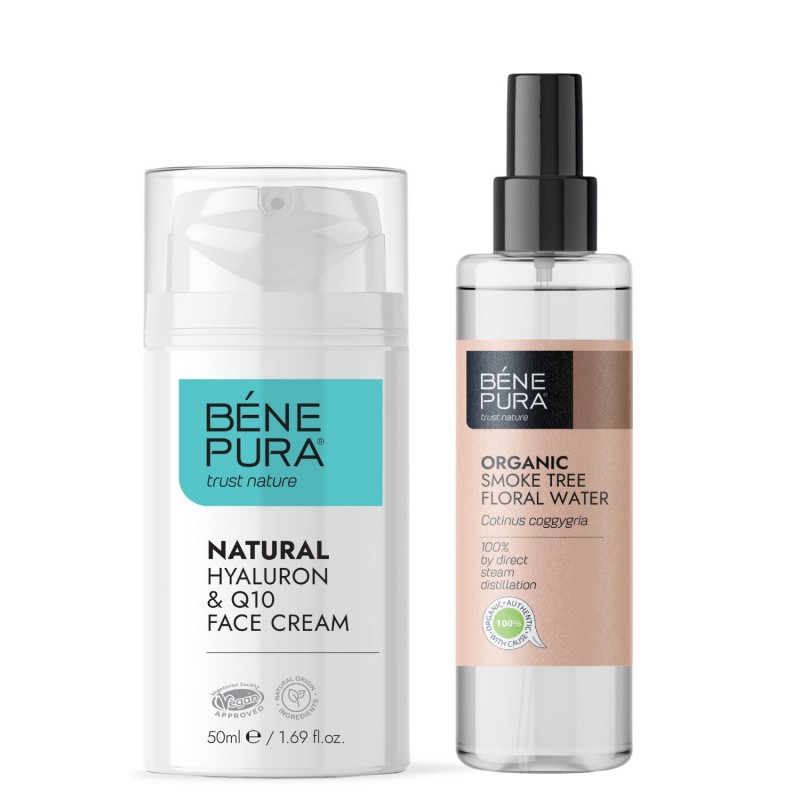 Bio Agua floral de Árbol de Humo y Crema Facial Hyaluron & Q10 - GMC