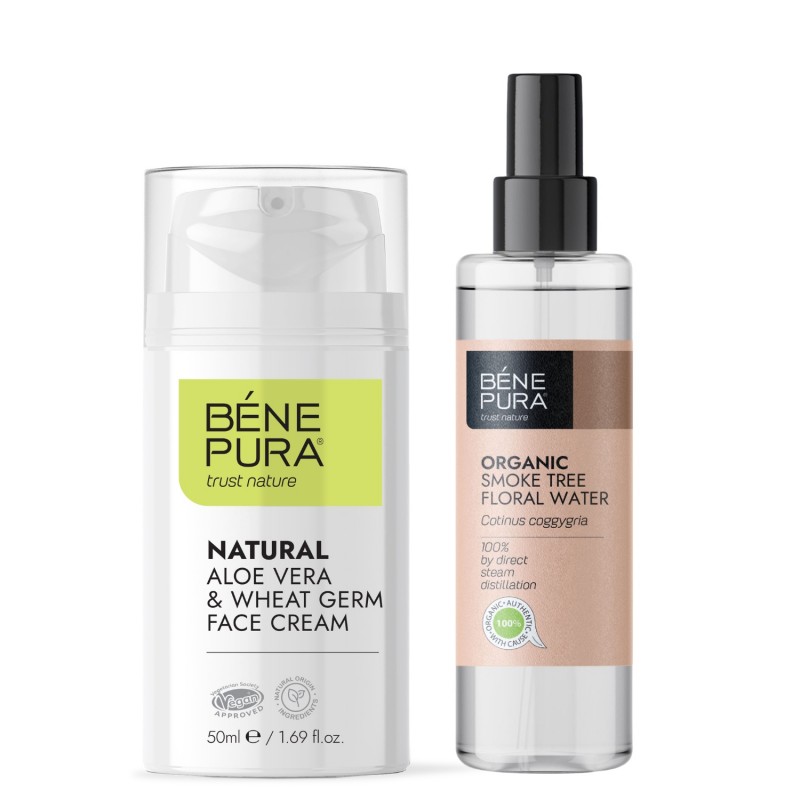 Bio Agua floral de Árbol de Humo y Crema Facial Aloe Vera - GMC