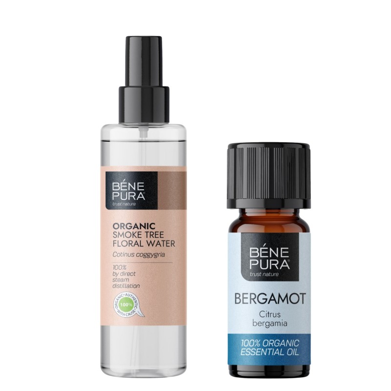 Bio Agua floral de Árbol de Humo y Bio Aceite esencial de Bergamota - GMC