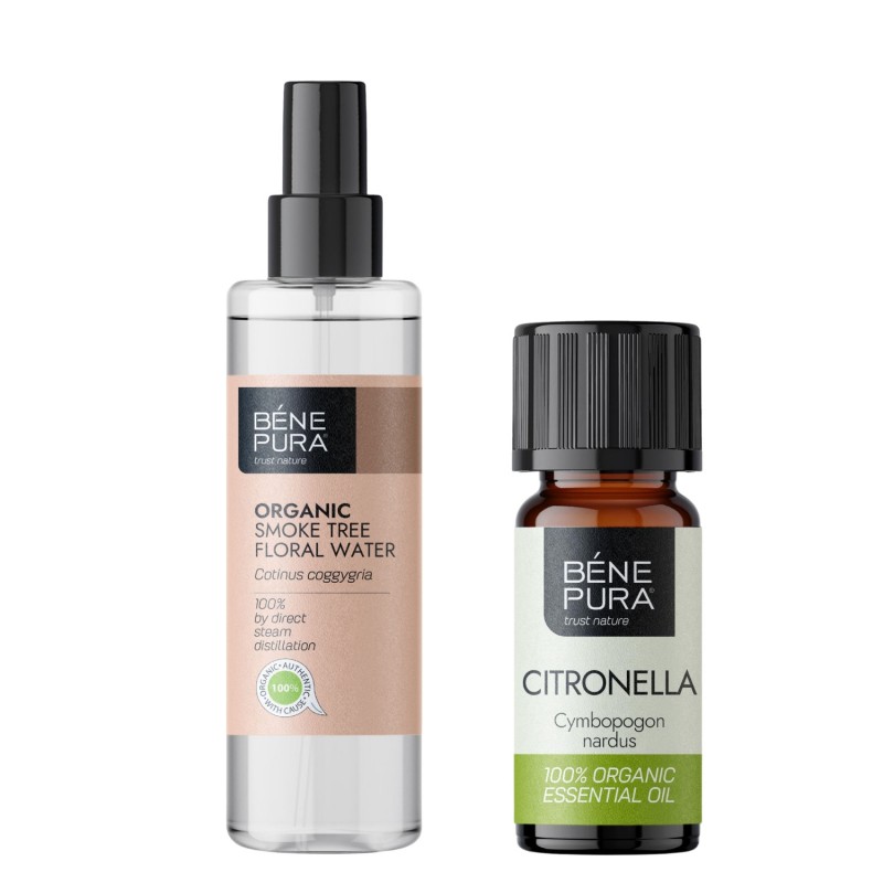 Bio Agua floral de Árbol de Humo y Bio Aceite esencial de Citronela - GMC