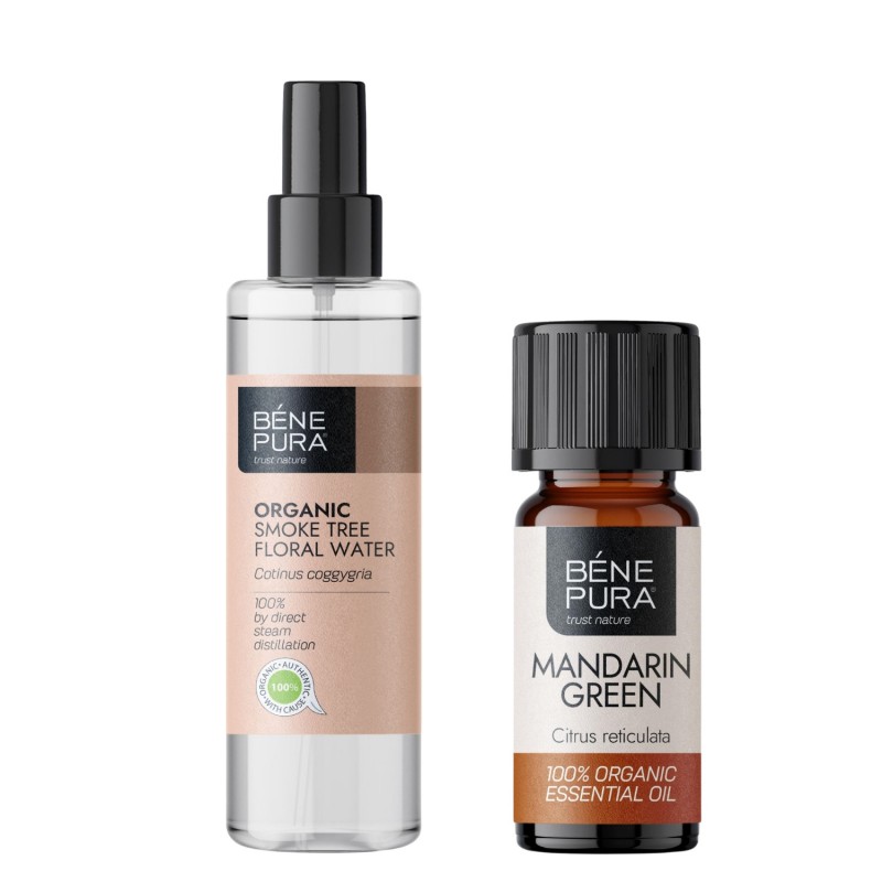 Bio Agua floral de Árbol de Humo y Bio Aceite esencial de Mandarina - GMC