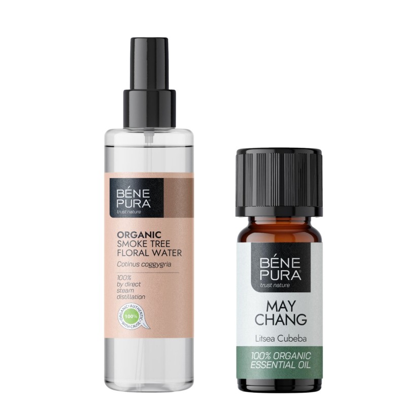 Bio Agua floral de Árbol de Humo y Bio Aceite esencial de Litsea Cubeba - GMC