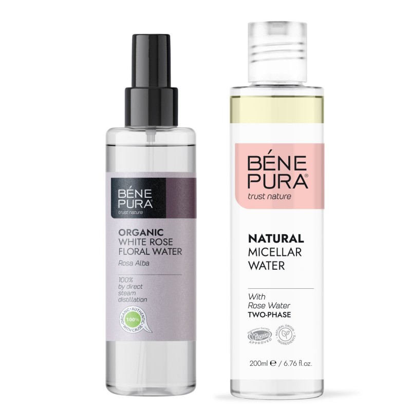 Agua Micelar Bifásica y Bio Agua floral de Rosa Alba - GMC