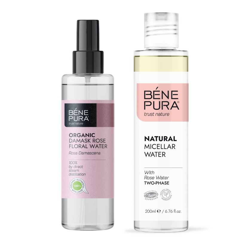 Agua Micelar Bifásica y Bio Agua floral de Rosa Damascena - GMC