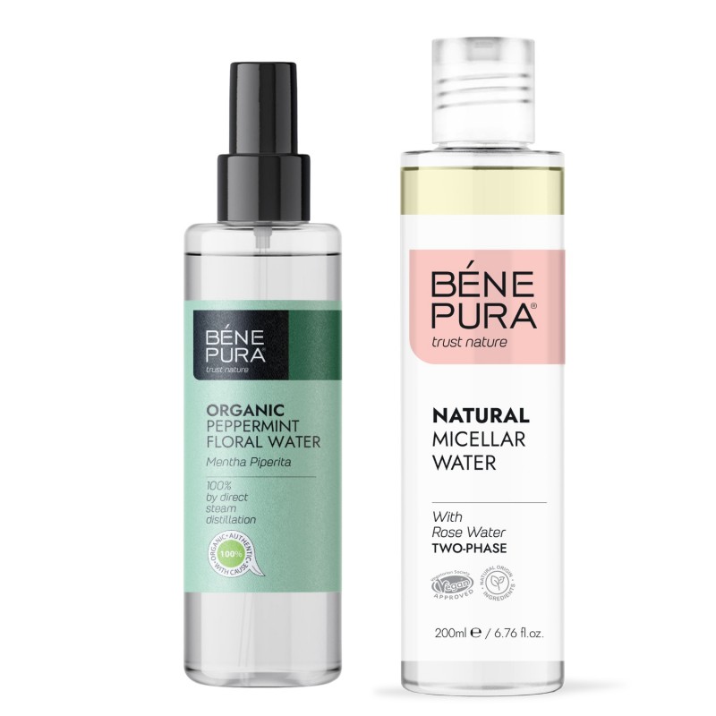 Agua Micelar Bifásica y Bio Agua floral de Menta - Comparaci&oacute;n de Producto