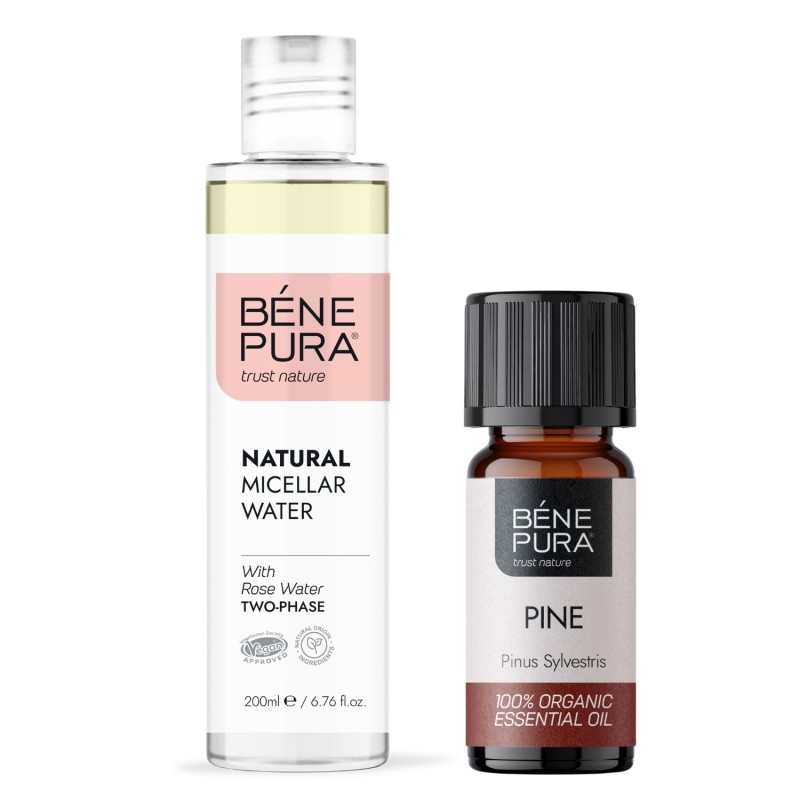 Agua Micelar Bifásica y Bio Aceite esencial de Pino Blanco - GMC