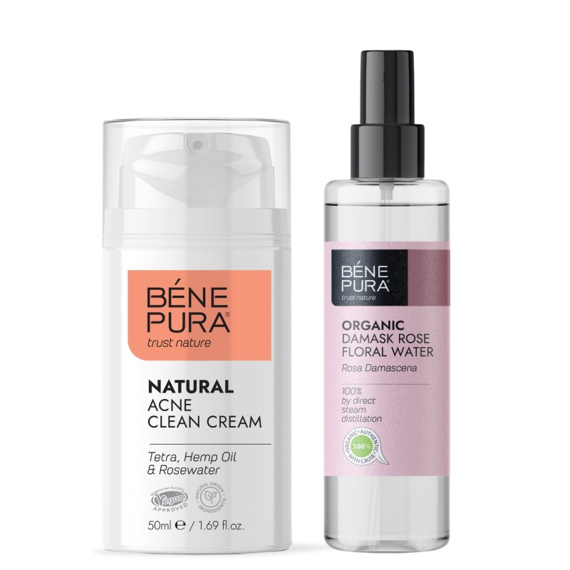 Crema Facial Anti-Acné y Bio Agua floral de Rosa Damascena - GMC