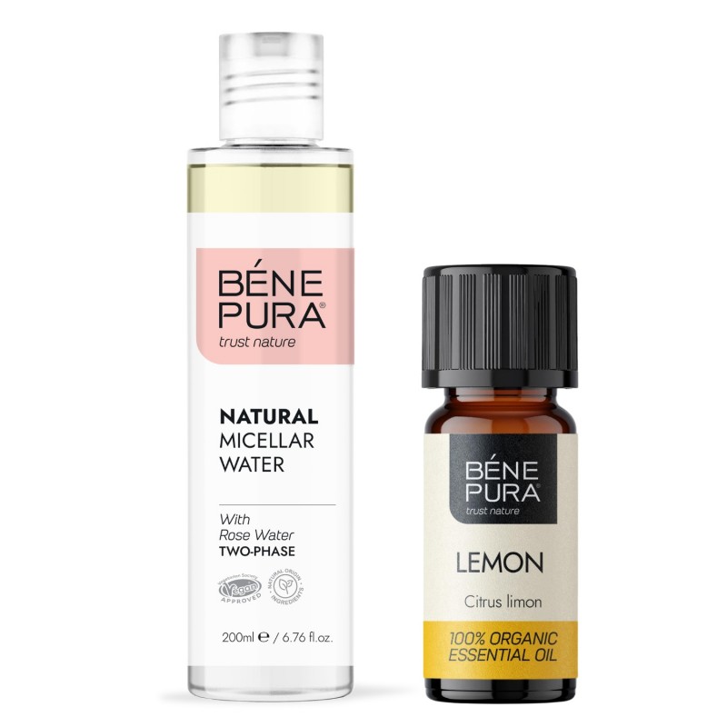 Agua Micelar Bifásica y Bio Aceite esencial de Limon - 