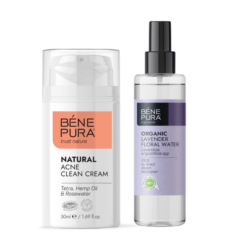 Crema Facial Anti-Acné y Bio Agua floral de Lavanda - GMC
