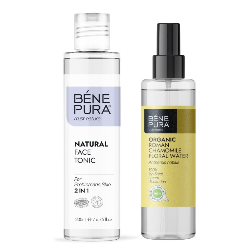 Tónico Facial para Pieles Problemáticas y Bio Agua floral de Manzanilla Romana - GMC