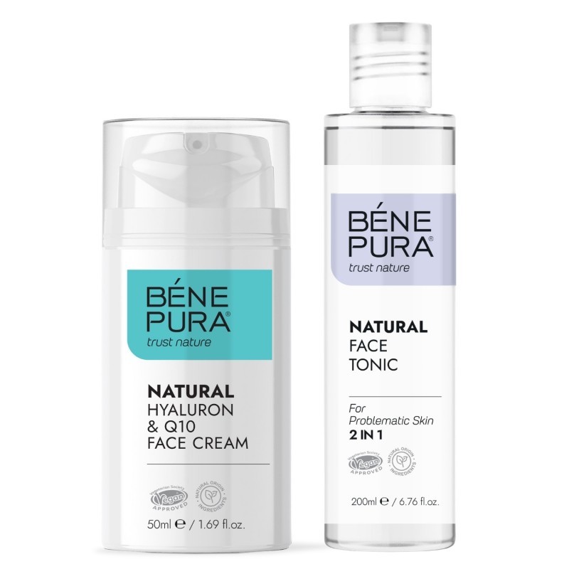 Tónico Facial para Pieles Problemáticas y Crema Facial Hyaluron & Q10 - GMC