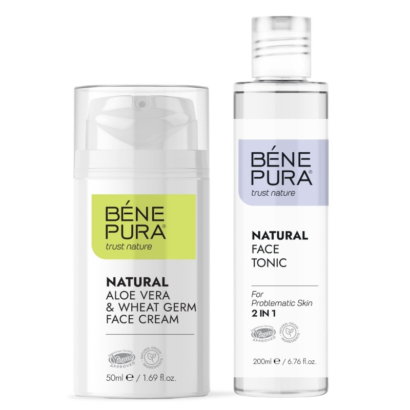 Tónico Facial para Pieles Problemáticas y Crema Facial Aloe Vera - GMC