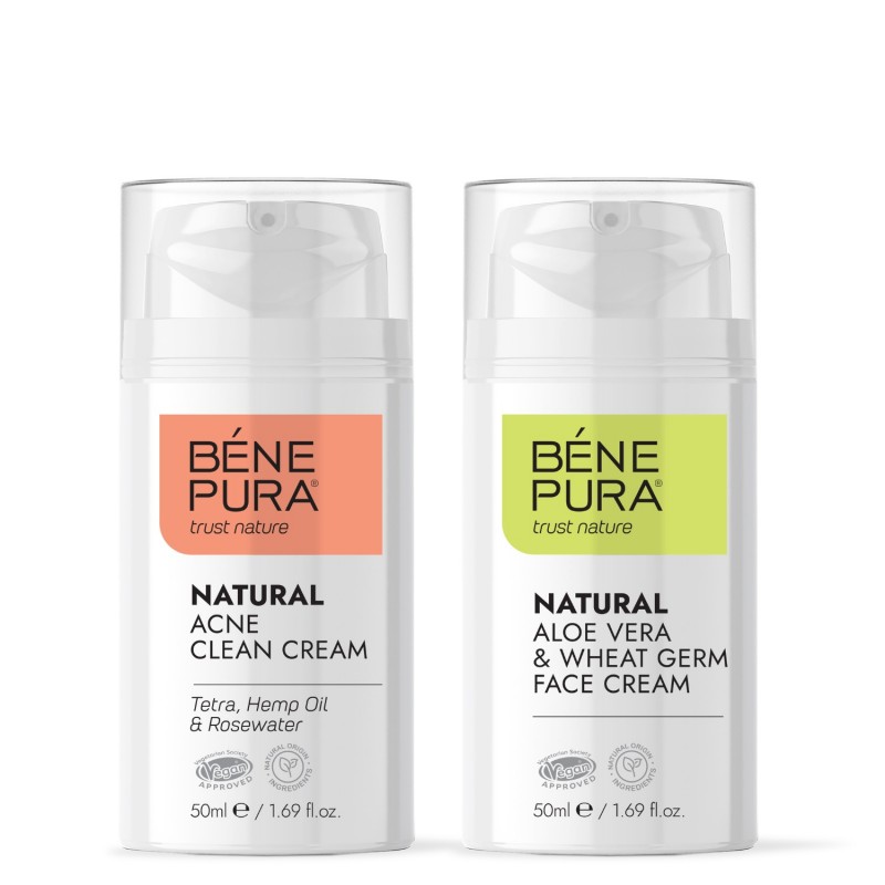 Crema Facial Anti-Acné y Crema Facial Aloe Vera - GMC