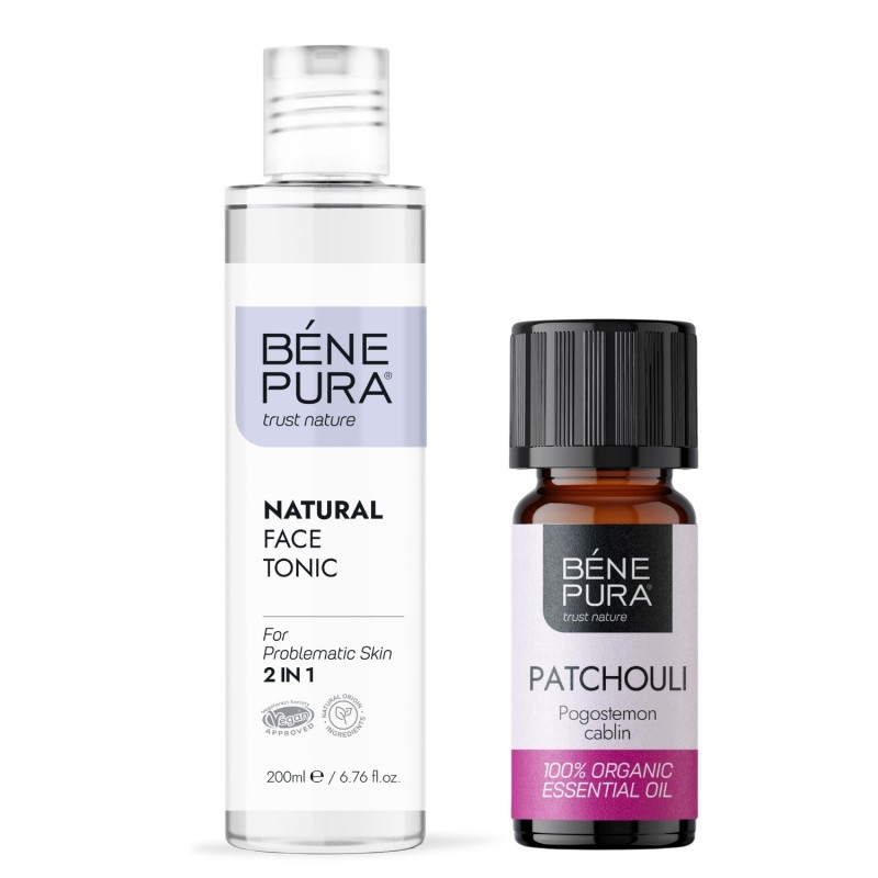 Tónico Facial para Pieles Problemáticas y Bio Aceite esencial de Pachuli - GMC