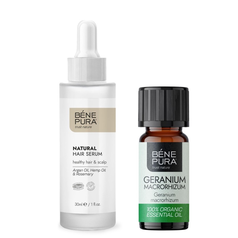 Sérum Capilar y Bio Aceite esencial de Geranio