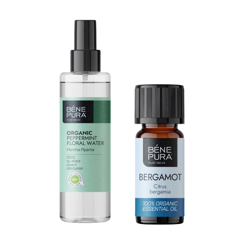 Bio Agua floral de Menta y Bio Aceite esencial de Bergamota - GMC