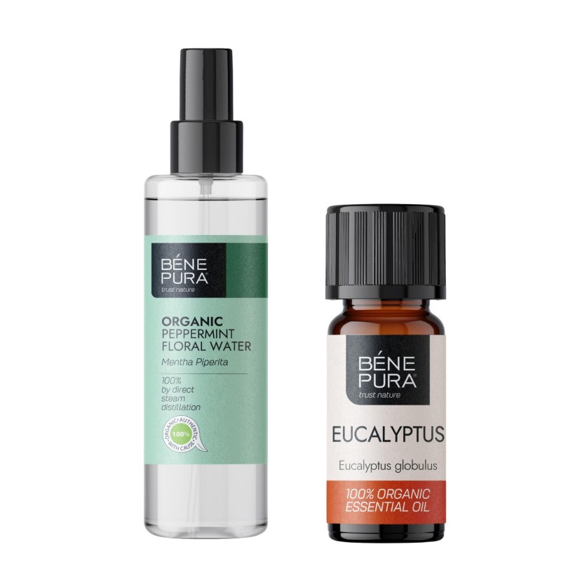 Bio Agua floral de Menta y Bio Aceite esencial de Eucalipto Globulus - GMC