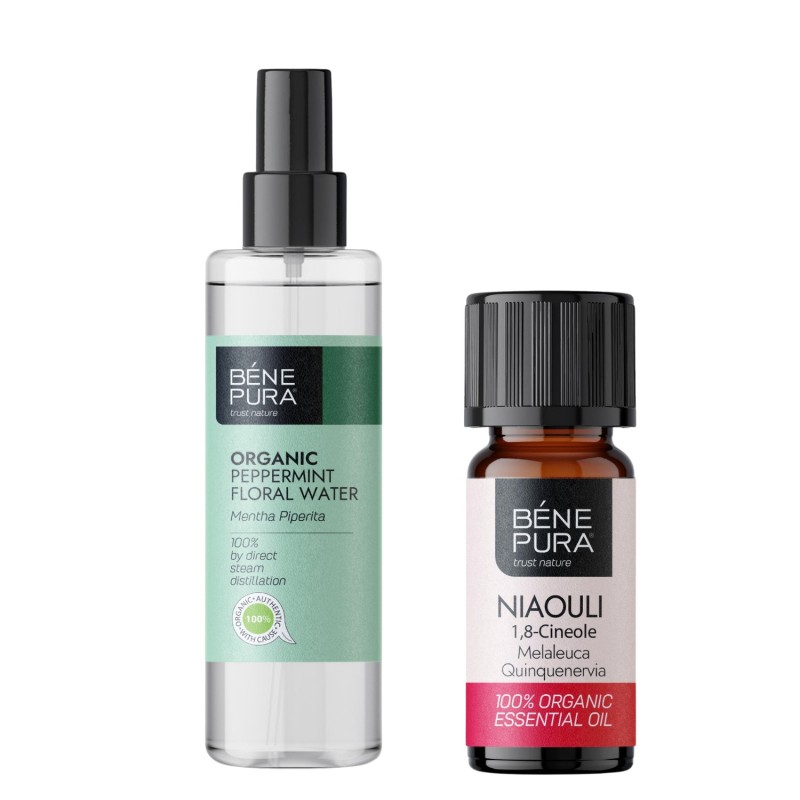 Bio Agua floral de Menta y Bio Aceite esencial de Niaouli - GMC