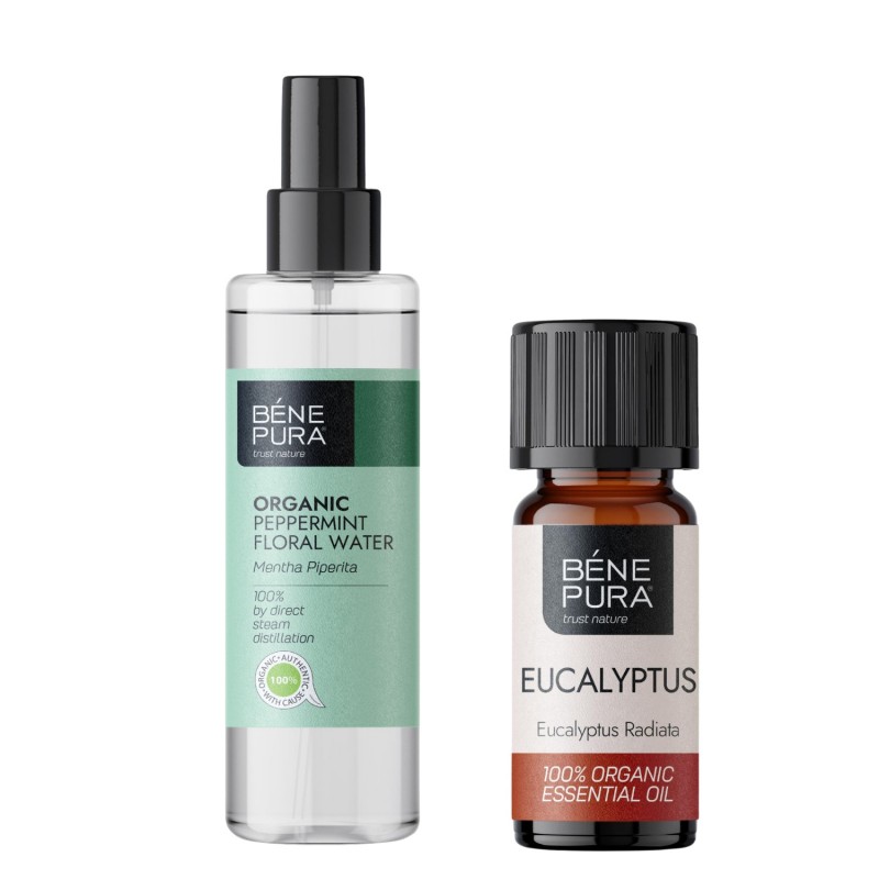 Bio Agua floral de Menta y Bio Aceite esencial de Eucalipto Radiata - GMC