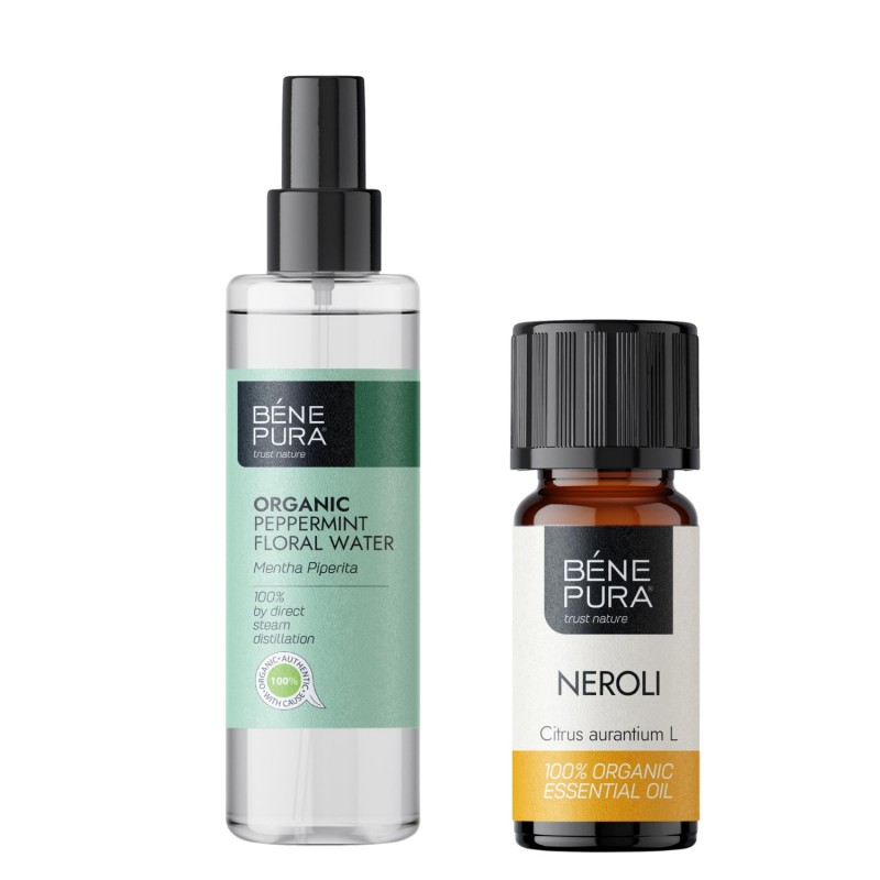 Bio Agua floral de Menta y Bio Aceite esencial de Neroli
