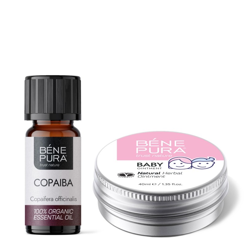 Pomada para la Dermatitis del Pañal con Caléndula y Manzanilla y Bio Aceite esencial de Copaiba - GMC