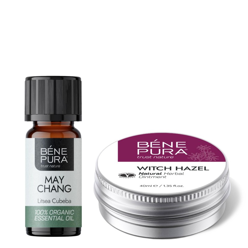 Pomada para Hemorroides con Hamamelis y Bio Aceite esencial de Litsea Cubeba - GMC