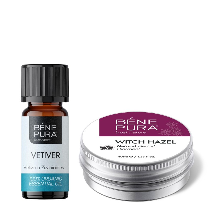 Pomada para Hemorroides con Hamamelis y Bio Aceite esencial de Vetiver - GMC