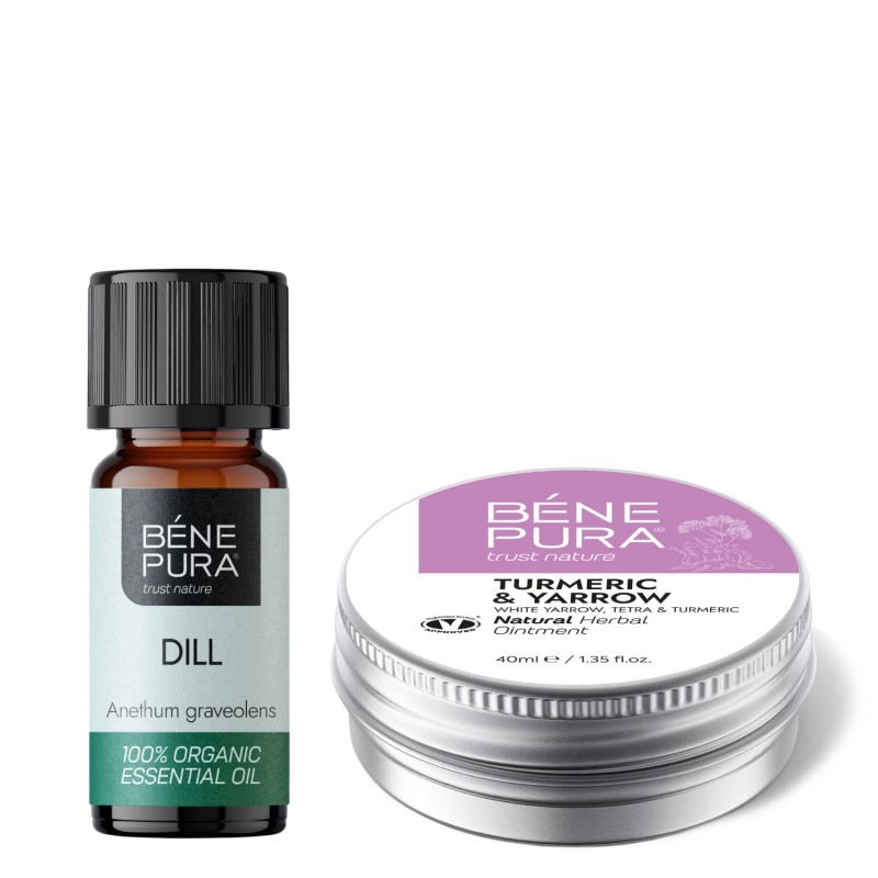 Pomada para Hemorroides con Milenrama Blanca, Tetra y Cúrcuma y Bio Aceite esencial de Eneldo - GMC