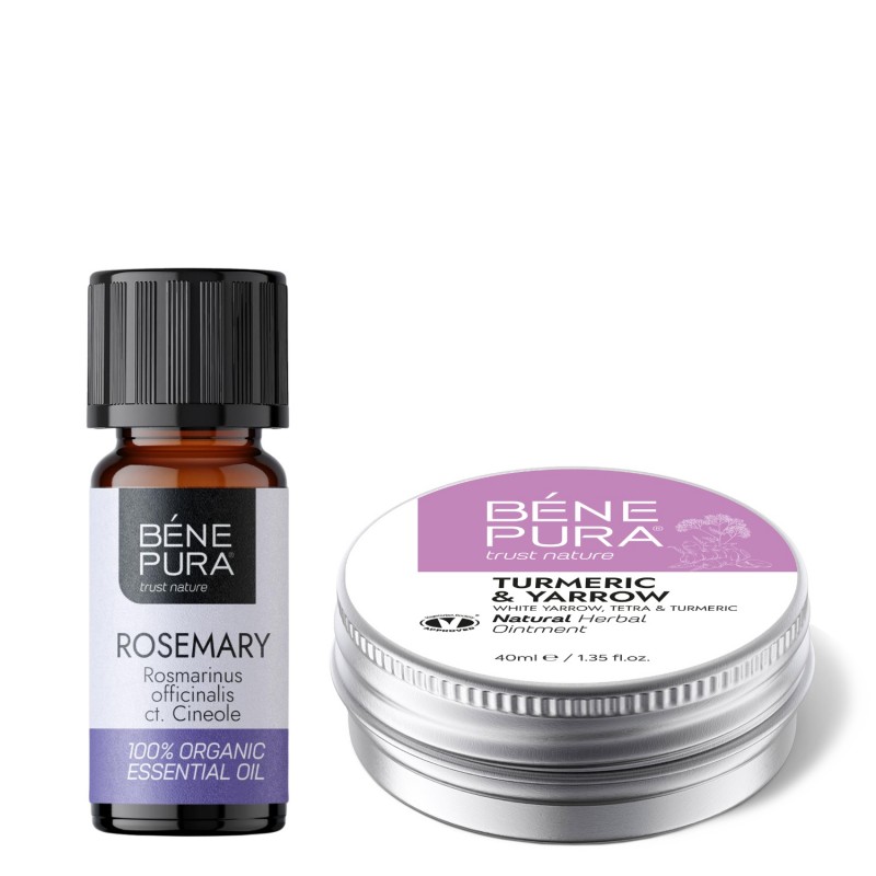 Pomada para Hemorroides con Milenrama Blanca, Tetra y Cúrcuma y Bio Aceite esencial de Romero Cineol - GMC