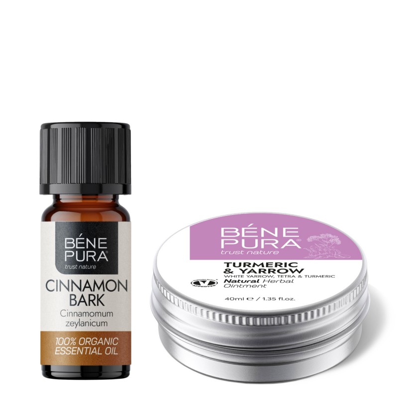 Pomada para Hemorroides con Milenrama Blanca, Tetra y Cúrcuma y Bio Aceite esencial de Canela - GMC