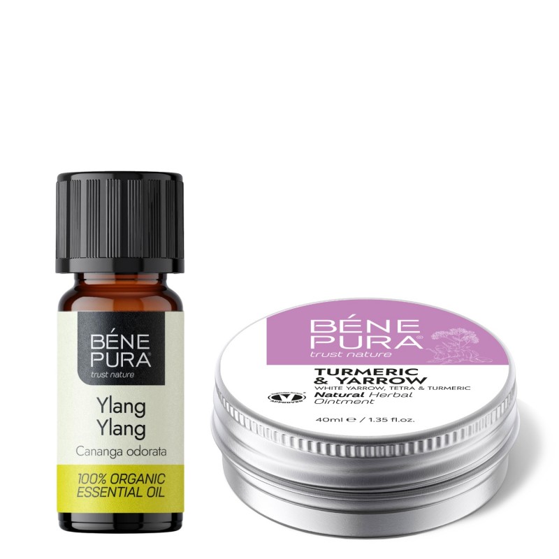 Pomada para Hemorroides con Milenrama Blanca, Tetra y Cúrcuma y Bio Aceite esencial de Ylang Ylang - GMC