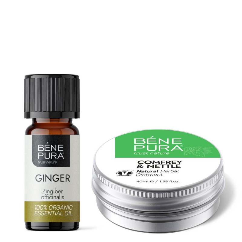 Pomada para problemas articulares con Consuelda y Ortiga y Bio Aceite esencial de Jengibre - GMC