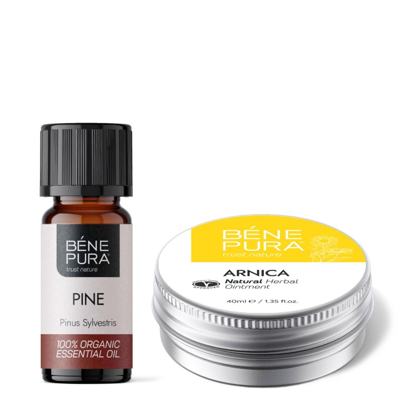 Pomada para Moretones y Músculos con Árnica y Bio Aceite esencial de Pino Blanco - GMC