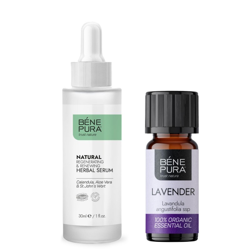 Sérum Facial Regenerador y Bio Aceite esencial de Lavanda - GMC