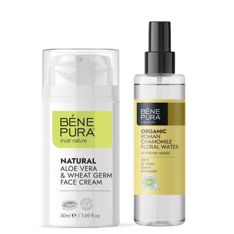 Crema Facial Aloe Vera y Bio Agua floral de Manzanilla Romana - GMC