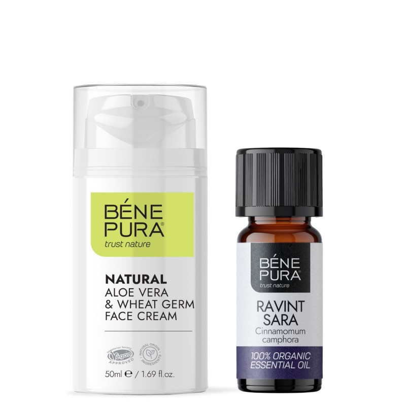 Crema Facial Aloe Vera y Bio Aceite esencial de Ravintsara - GMC