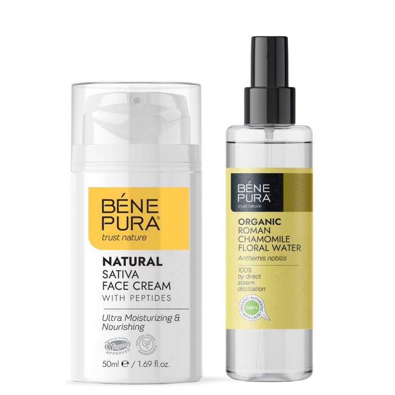 Bio Agua floral de Manzanilla Romana y Crema Facial Hidratante - GMC