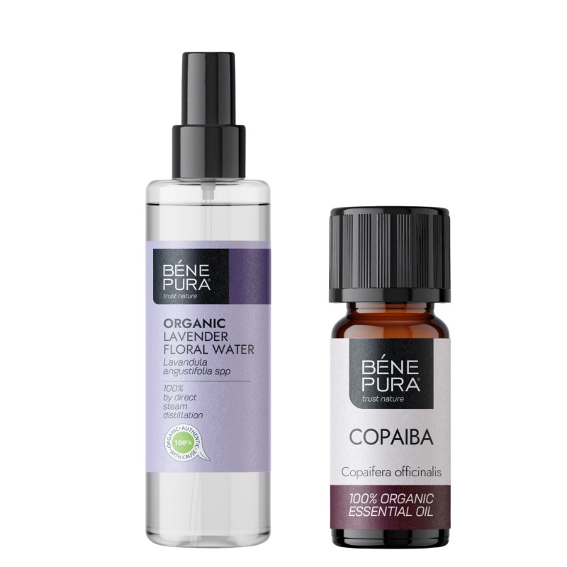 Bio Agua floral de Lavanda y Bio Aceite esencial de Copaiba - GMC