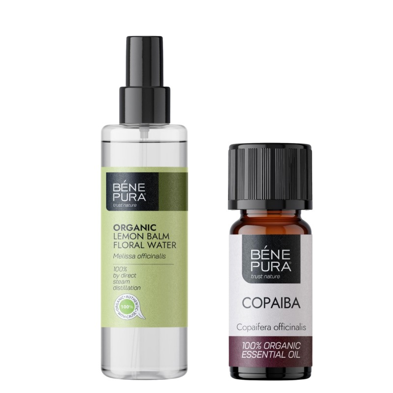 Bio Agua floral de Toronjil y Bio Aceite esencial de Copaiba - GMC