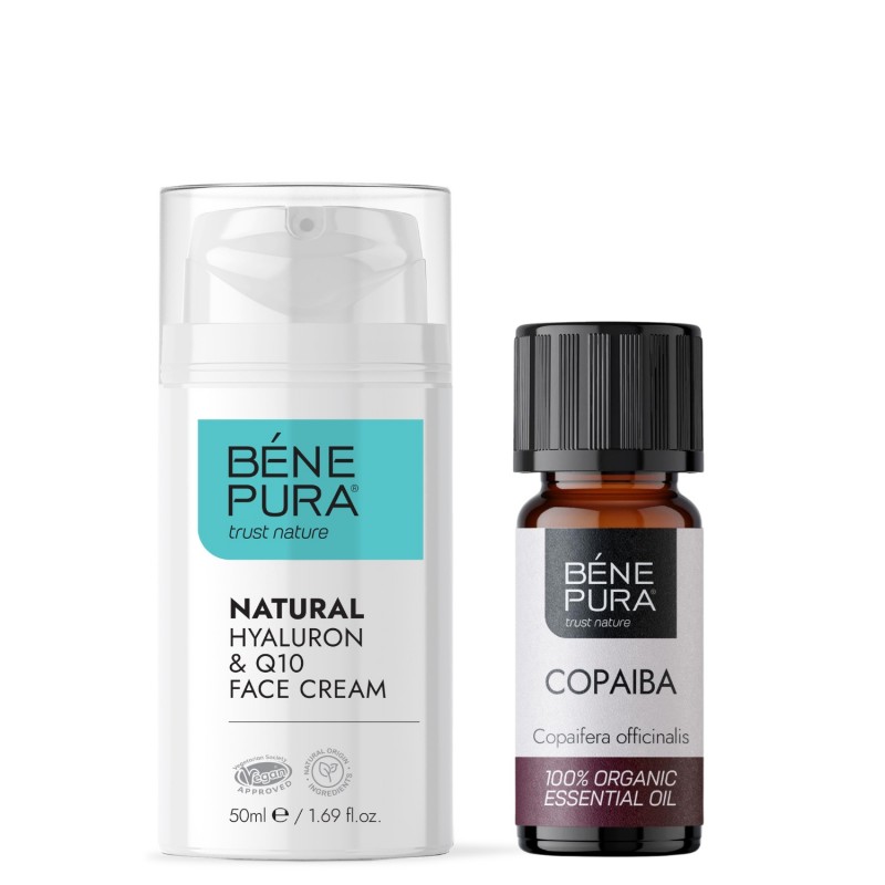 Crema Facial Hyaluron & Q10 y Bio Aceite esencial de Copaiba - GMC