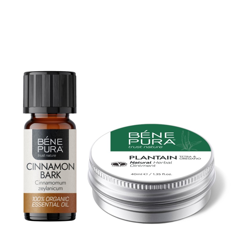 Pomada para irritaciones de la piel con Llantén y Bio Aceite esencial de Canela - GMC