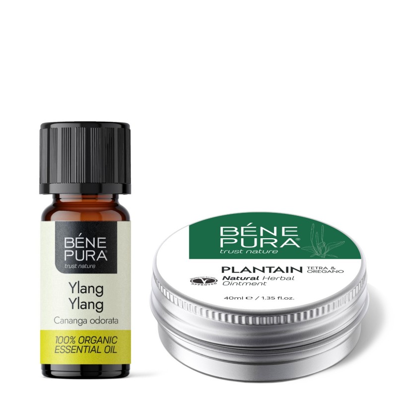 Pomada para irritaciones de la piel con Llantén y Bio Aceite esencial de Ylang Ylang - GMC