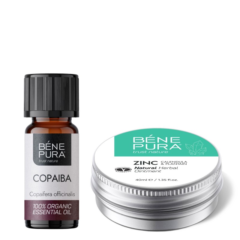 Pomada para irritaciones de la piel con Óxido de Zinc y Bio Aceite esencial de Copaiba - GMC