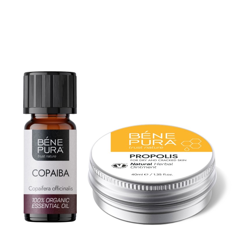 Pomada para irritaciones de la piel con 30% Propóleo y Bio Aceite esencial de Copaiba - GMC