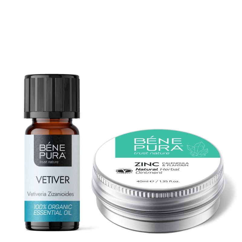 Pomada para irritaciones de la piel con Óxido de Zinc y Bio Aceite esencial de Vetiver - GMC