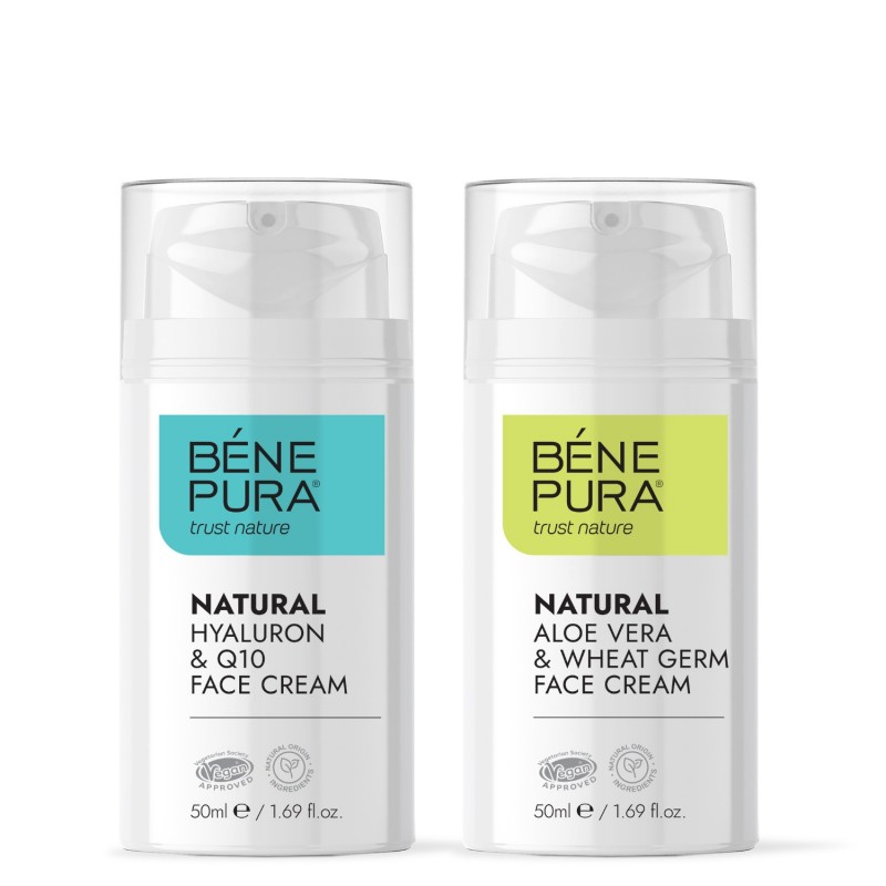 Crema Facial Hyaluron & Q10 y Crema Facial Aloe Vera - GMC