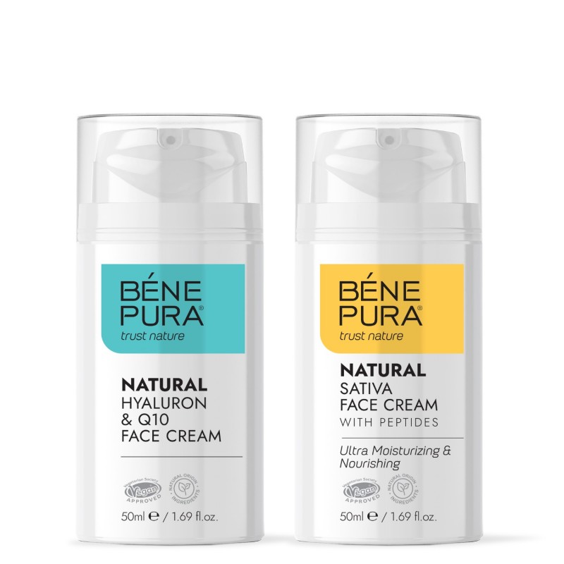 Crema Facial Hyaluron & Q10 y Crema Facial Hidratante - GMC